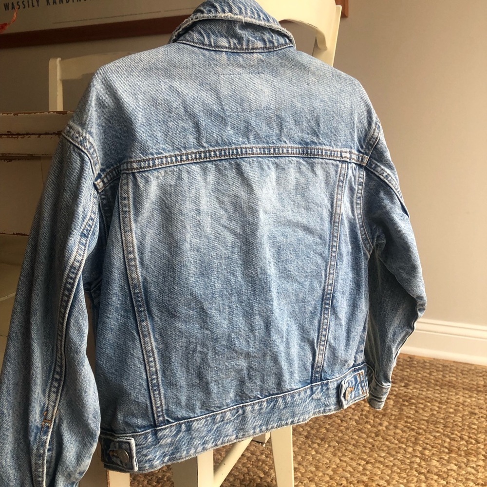 New: Zara All Cotton Denim Truckers Jacket. Size 6 / 7 - Picture 6 of 11